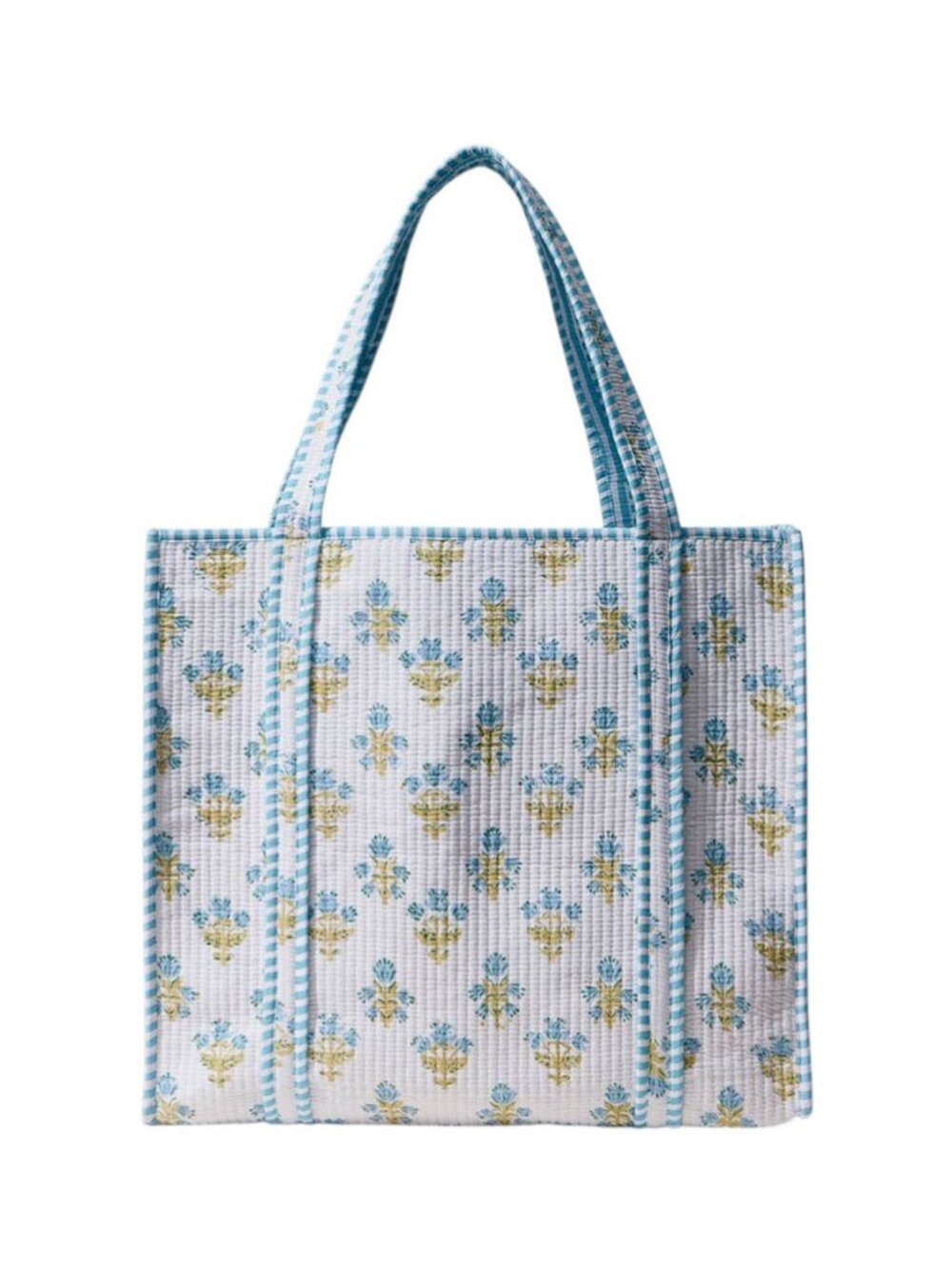 Tigerstars Handmade Floral Pattern Quilted Carryall Tote Bag